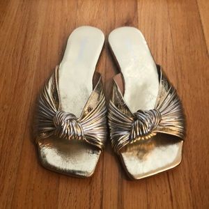 Jeffrey Campbell - gold/ silver sandals